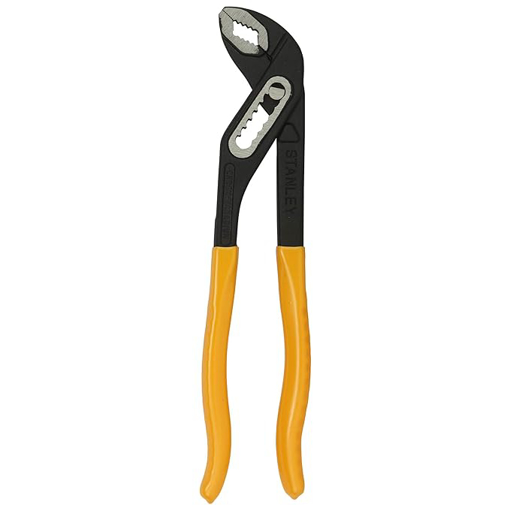 Picture of STANLEY 71-670 12'' Water Pump Plier Box Joint,Curve Steel (Yellow & Black)