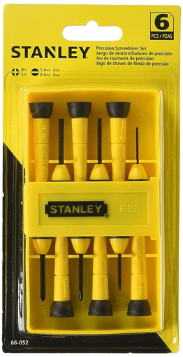 Stanley 66-052 Precision Screwdriver Set, Standard Size -6-Piece की तस्वीर