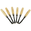 Picture of STANLEY STHT16120-8 1/4'' 6-Piece Wood Carving Chisel Set for DIY and Professional use (Brown)