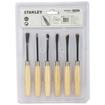 STANLEY STHT16120-8 1/4'' 6-Piece Wood Carving Chisel Set for DIY and Professional use (Brown) की तस्वीर