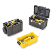 Picture of STANLEY STST1-80151 Organised Heavy-Duty Portable Stackable 3-in-1 Rolling Workshop with 7" Coated Wheels, 1 Year Warranty, YELLOW & BLACK