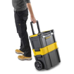 Picture of STANLEY STST1-80151 Organised Heavy-Duty Portable Stackable 3-in-1 Rolling Workshop with 7" Coated Wheels, 1 Year Warranty, YELLOW & BLACK