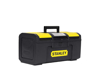 STANLEY 1-79-216 16" One-touch Heavy-Duty Portable Plastic Tool Box with Removable Tray for Easy & Convenient Storage, 1 Year Warranty, YELLOW & BLACK की तस्वीर