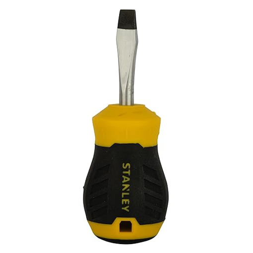 Picture of STANLEY STMT60825-8 6.5x38mm Cushion Grip Standard Screwdriver (Yellow and Silver)