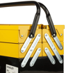 Picture of STANLEY 1-94-738 18'' 460 mm Cantilever Tool Box with 5 Trays & Double Handles for Easy & Convenient Storage, 1 Year Warranty, YELLOW & BLACK