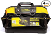 STANLEY FATMAX Technician Tool Bag, Heavy Duty 600 Denier and Leather, Multifunctional Tool Storage Organiser, 18 Inch, 1-93-950 की तस्वीर