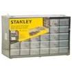 STANLEY 1-93-980 30-Compartment Heavy-Duty Portable Plastic Stackable Storage Box for Easy & Convenient Storage, 1 Year Warranty, YELLOW & BLACK की तस्वीर