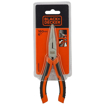 Picture of Stanley BLACK+DECKER BDHT81586 Steel 160mm Long Nose Pliers (Orange)