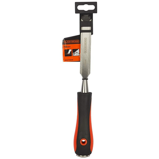 Stanley BLACK+DECKER BDHT16696 Steel Wood Chisel-18mm (Orange & Black) की तस्वीर