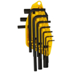 Picture of STANLEY 69-253 10-Piece Metric Hex Key Set with Anti-Rust Properties for Home, DIY & Professional Use, YELLOW & BLACK