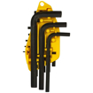 STANLEY 69-253 10-Piece Metric Hex Key Set with Anti-Rust Properties for Home, DIY & Professional Use, YELLOW & BLACK की तस्वीर