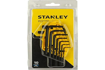 STANLEY 69-253 10-Piece Metric Hex Key Set with Anti-Rust Properties for Home, DIY & Professional Use, YELLOW & BLACK की तस्वीर