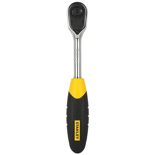 STANLEY STMT95894-8B 3/8'' Metal Quick Release Pear Head Ratchet (Yellow) की तस्वीर