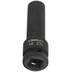 STANLEY STMT91379-8B Chrome-Molybdenum Steel Impact Deep Socket 1/2 inch 12 mm Black की तस्वीर