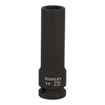 Picture of STANLEY STMT87501-8B Chrome-Molybdenum Steel Impact Deep Socket 1/2 inch 14 mm Black