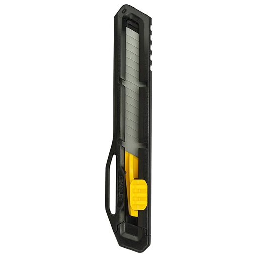 STANLEY STHT10323-800 18 mm Plastic Slide Lock Snap-Off Knife for Home & Professional Use, YELLOW & BLACK की तस्वीर