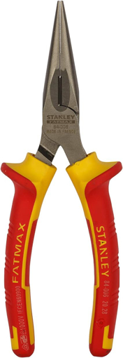 Stanley 0-84-006 Nose Plier MaxSteel VDE straight, Yellow/Red की तस्वीर