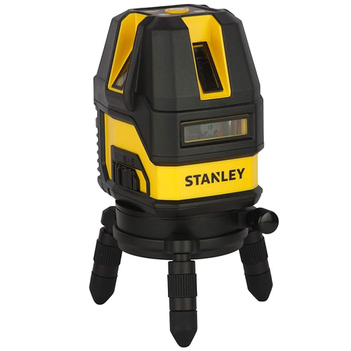 Picture of STANLEY STHT77514-1 Plastic Multiline Laser with 2*AA Batteries for Home, DIY & Professional Use, 1 Year Warranty, YELLOW & BLACK