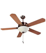 Picture of Orient Electric Subaris Solo 1300mm Underlight Ceiling Fan Antique Copper/ Brush Nickle