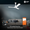 Orient Electric i-Float 1200mm Energy efficient Smart Ceiling Fan with IoT and Inverter Technology |Compatible with Alexa and Google Assistant (White) की तस्वीर