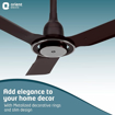 Picture of Orient Electric i-Float 1200mm Energy efficient Smart Ceiling Fan with IoT and Inverter Technology | Compatible with Alexa and Google Assistant Space Grey/Lakeside Brown/Cosmos Black
