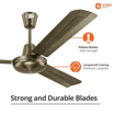 Picture of Orient Electric 1200mm Quasar Electroplated Decorative Ceiling Fan Brushed Brass/Pewter Finish