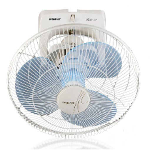 Orient Electric Roto-53 400 MM high speed wall mounted cabin fan (White & Blue) की तस्वीर