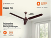 Picture of Orient Electric Rapid Air High Speed Ceiling Fan (1200mm, 48 Inch,Brown /Peral)