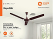 Orient Electric Rapid Air High Speed Ceiling Fan (1200mm, 48 Inch,Brown /Peral) की तस्वीर