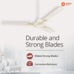 Picture of Orient Electric Pacific Air Decor | 1200mm BEE Star Rated Ceiling Fan | Durable & Long-lasting | Strong and Reliable| Aesthetic Look White/Brown/Lvory 1200mm (48")