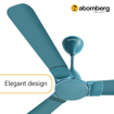 Picture of Atomberg Erica 1200mm BLDC Motor 5 Star Rated Designer Ceiling Fans with Remote Control | High Air Delivery and LED Indicators Umber Brown/Aegean BlueBlue