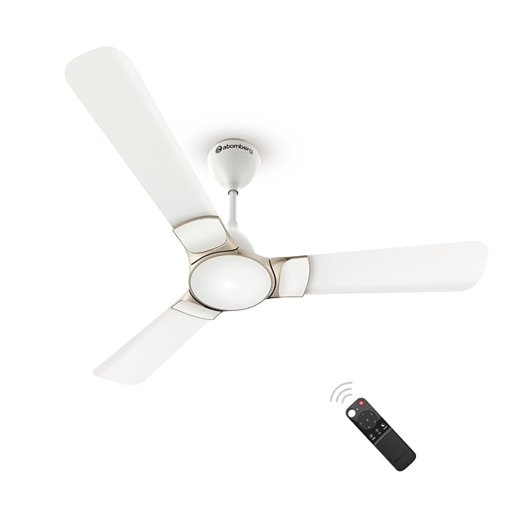 Atomberg Erica Smart 1200mm BLDC Motor 5 Star Rated Ceiling Fan with IoT and Remote | Designe Smart Fan with LED Indicator Snow White की तस्वीर