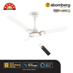 Atomberg Erica Smart 1200mm BLDC Motor 5 Star Rated Ceiling Fan with IoT and Remote | Designe Smart Fan with LED Indicator Snow White की तस्वीर
