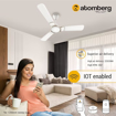 Picture of Atomberg Erica Smart 1200mm BLDC Motor 5 Star Rated Ceiling Fan with IoT and Remote | Designe Smart Fan with LED Indicator Snow White