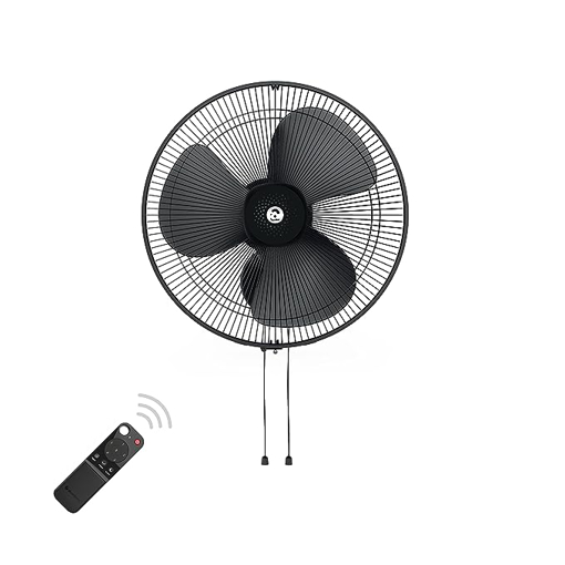 Atomberg Renesa 400mm Wall Fan | Silent BLDC Fan | Remote with Timer & Sleep Control |  (Midnight Black) की तस्वीर