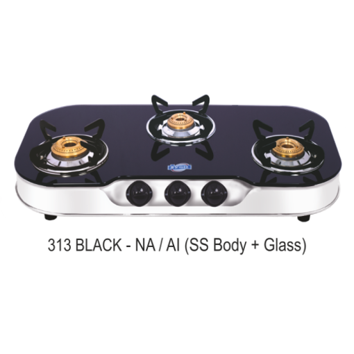 Jyoti 313 SS blk Gas Stove की तस्वीर