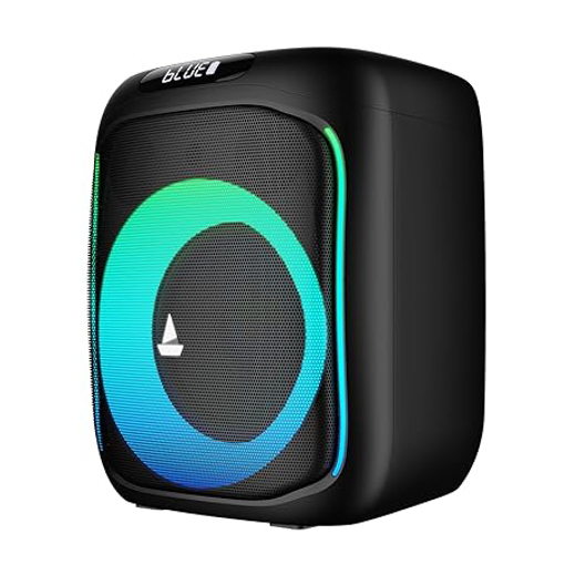 Picture of boAt Partypal 185 Speaker with 50 W Signature Sound, Up to 6 hrs Playtime, TWS Mode, Bluetooth v5.0, AUX Port, & USB Type-C Port(Midnight Black)