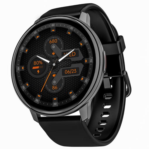 Picture of boAt Lunar Call Smart Watch with 1.39 AMOLED Display, BT Calling,DIY Watch Face Studio, Coins, SensAI(Cricket Analysis),Apollo 3 Blue Plus Processor,Ambient Light Sensor