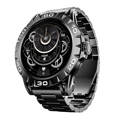 Picture of boAt Enigma Z30 with 1.39" HD Display, Bluetooth Calling,Luxurious Metal Body, HR&SpO2Monitoring, Functional Crown, Widget Control, 100+ Cloud Watch Faces, IP67