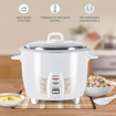 Picture of Milton Euroline Prime X 1.8 Liter Electric Rice Cooker with Additional Cooking Bowl, 700 Watt | Preset Cooking Function | Auto Cook & Keep Warm Function | Steam Vent | Thermostat Precision Control