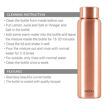 MILTON Copper Aqua 1000 Water Bottle, 950 ml, Copper | 100% Leak Proof | Office Bottle | Gym Bottle | Yoga Bottle | Home | Kitchen | Hiking | Treking Bottle | Travel Bottle की तस्वीर