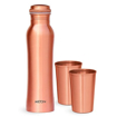 Milton Copperas Gift Set of 3 (1 Pc Bottle and 2 Pc Tumbler), Copper की तस्वीर