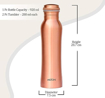 Milton Copperas Gift Set of 3 (1 Pc Bottle and 2 Pc Tumbler), Copper की तस्वीर