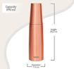 Picture of MILTON Copper Combo 1000 Water Bottle, 890 ml, 1 Piece, Copper | Leak Proof | Office Bottle | Gym Bottle | Yoga Bottle | Home | Kitchen | Hiking | Treking Bottle | Travel Bottle