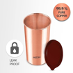 MILTON Copper Drinking Water Tumbler with Lid, 1 Piece, 500 ml, Copper | 100% Leak Proof | Office | Gym | Yoga | Home | Kitchen | Hiking | Treking | Travel Tumbler की तस्वीर