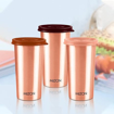 MILTON Copper Drinking Water Tumbler with Lid, 1 Piece, 500 ml, Copper | 100% Leak Proof | Office | Gym | Yoga | Home | Kitchen | Hiking | Treking | Travel Tumbler की तस्वीर