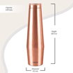 MILTON Copper Crown 1100 Water Bottle, 1.09 Litre, 1 Piece, Copper | Leak Proof | Office Bottle | Gym Bottle | Yoga Bottle | Home | Kitchen | Hiking | Treking Bottle | Travel Bottle की तस्वीर