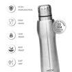 MILTON Elate 750 Stainless Steel Water Bottle, 635 ml, Silver | Leak Proof | Office Bottle | Gym Bottle | Home | Kitchen | Hiking | Treking Bottle | Travel Bottle (Pack of 1) की तस्वीर