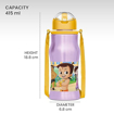 MILTON Sipmate 450 Chhota Bheem Stainless Steel Kids Water Bottle, 416 ml | Single walled | Leak Proof | Rust Proof | Easy to Carry | Sipper Bottle | School | Picnic | Travel की तस्वीर