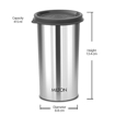 MILTON Stainless Steel Tumbler with Lid, 400 ml, 1 Piece, Assorted (Lid Color May Vary) | Office | Gym | Yoga | Home | Kitchen | Hiking | Treking | Travel Tumbler की तस्वीर